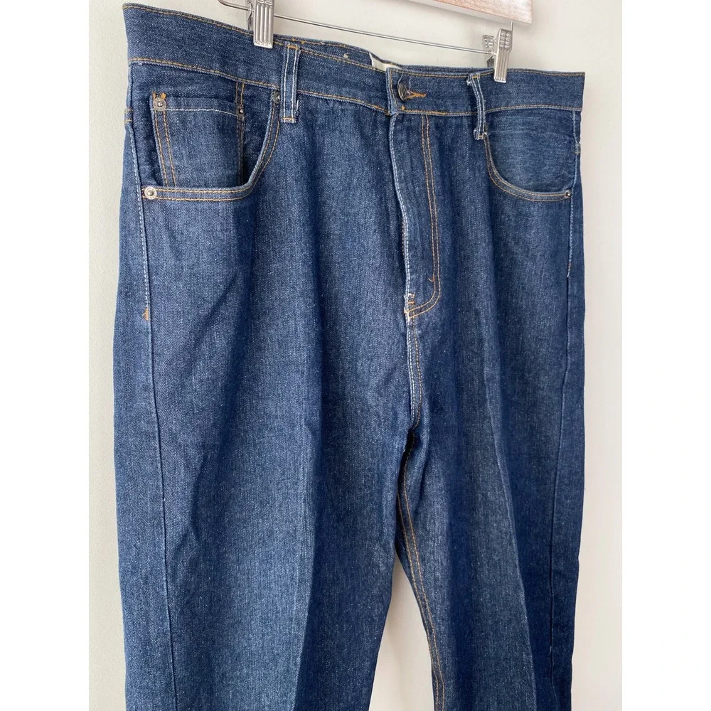 Beyond The Limit Mens Y2K Big & Tall Jeans 40x32 Dark Wash Straight‎ Leg Baggy
